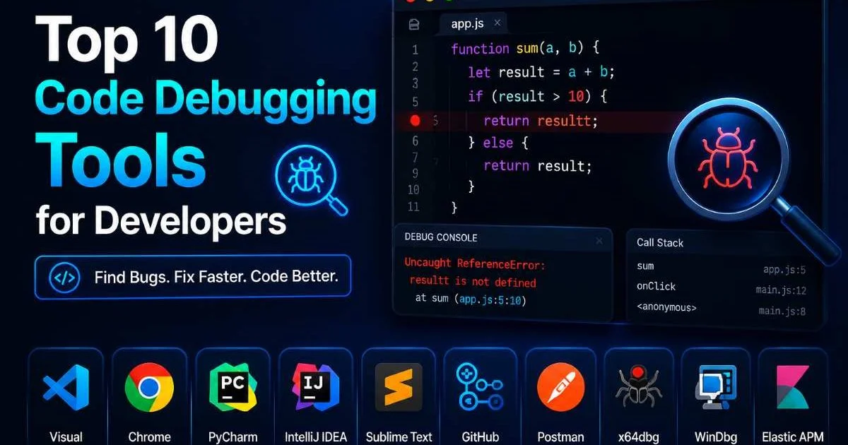 Top 10 Code Debugging Tools for Developers