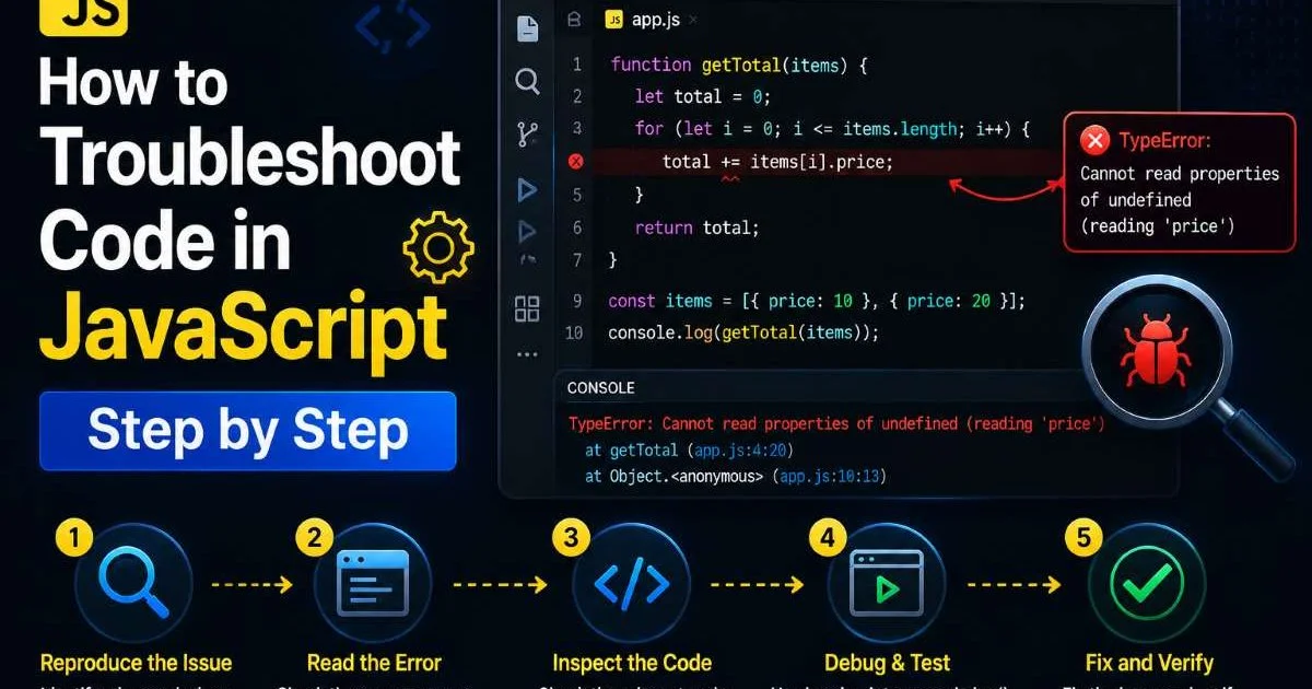 How to Troubleshoot Code in JavaScript Step by Step